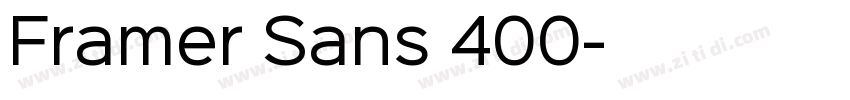 Framer Sans 400字体转换